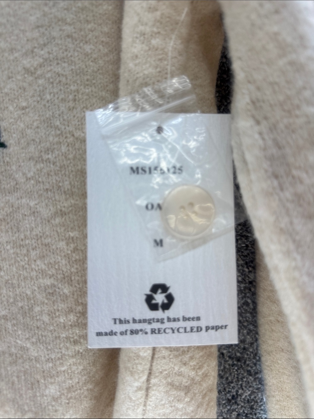 Cream Floral Embroidered Button-Up Cardigan Sweater - Picture 6 of 6
